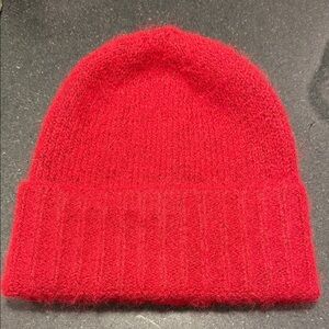 Cozy Red Knit Beanie